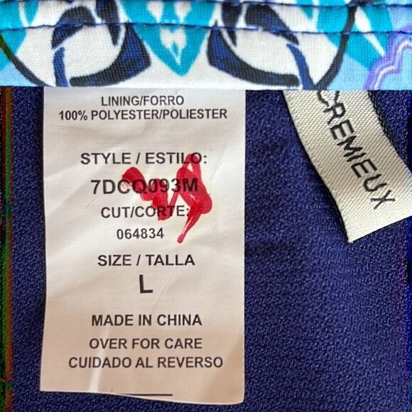 Cremieux Blue and Purple Side Loop Hipster Bikini Bottom Size Large - Picture 7 of 10